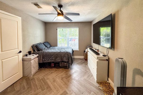 Bedroom, Interior, Wood Texture Flooring