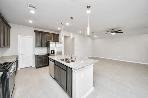 Interior, Kitchen, Pendant Lights, Recessed Lighting, Stainless Steel Appliances