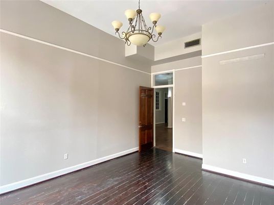 Chandelier, Empty room, Interior, Wood Texture Flooring