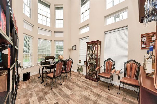 Dining room, Interior, Wood Texture Flooring