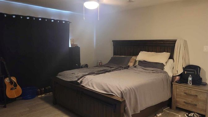 Bedroom, Interior, Wood Texture Flooring