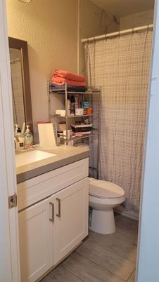 Bathroom, Interior, Wood Texture Flooring