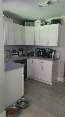 Interior, Kitchen, Wood Texture Flooring
