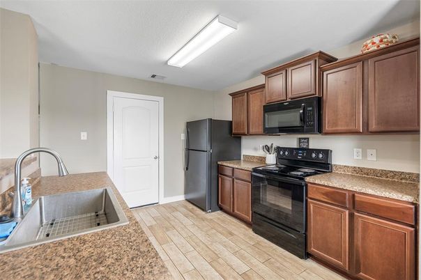 Interior, Kitchen, Wood Texture Flooring