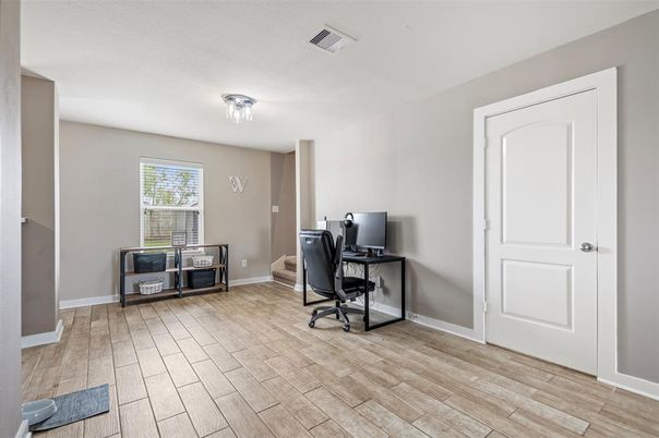 Home Office, Interior, Wood Texture Flooring