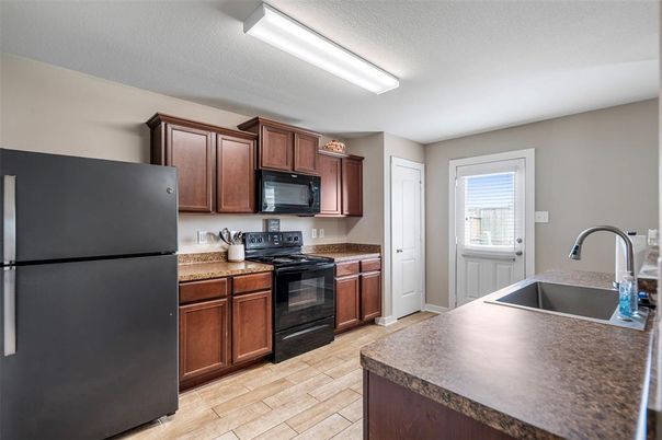 Interior, Kitchen, Wood Texture Flooring
