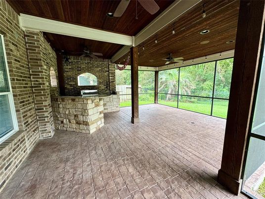 Interior, Stone Walls, Sun Room