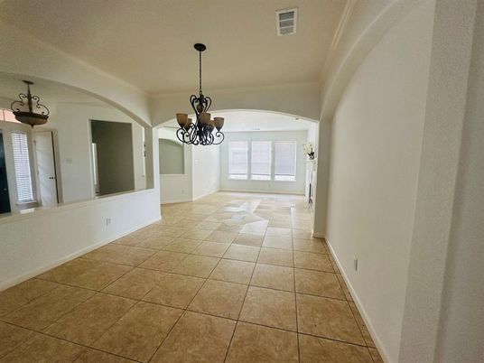 Chandelier, Empty room, Interior