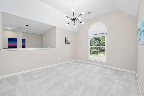 Empty room, Interior, Pendant Lights, Recessed Lighting