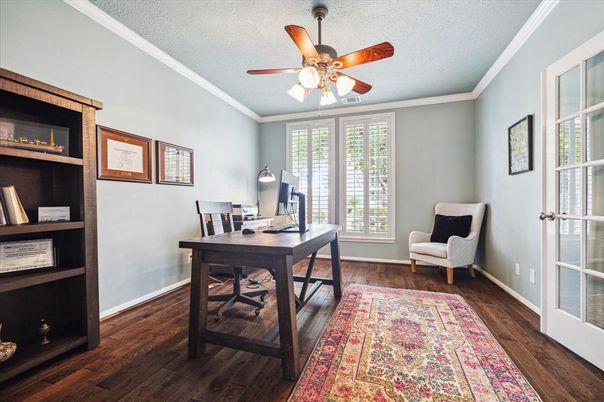 Home Office, Interior, Wood Texture Flooring