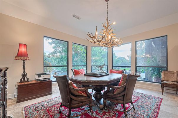 Chandelier, Dining room, Interior, Recessed Lighting