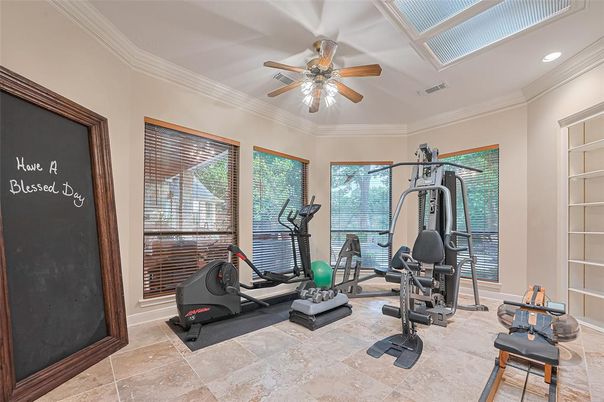 Fitness Equipment, Interior, Recessed Lighting