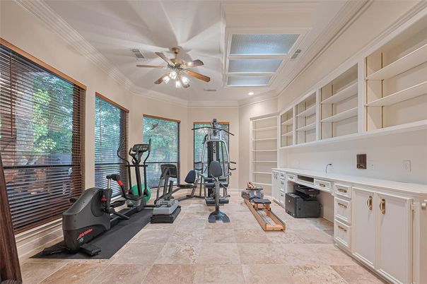 Fitness Equipment, Interior, Recessed Lighting