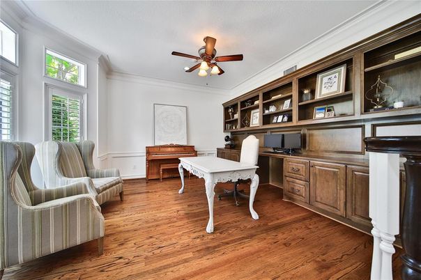 Home Office, Interior, Piano, Wood Texture Flooring