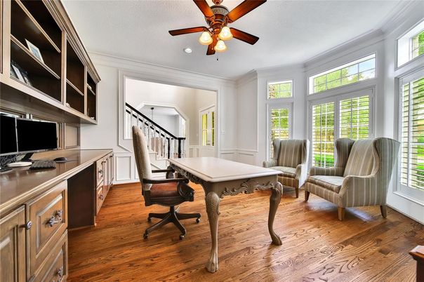Home Office, Interior, Wood Texture Flooring