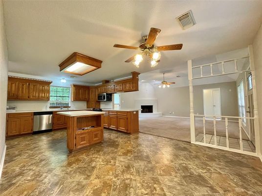Fireplace, Interior, Kitchen