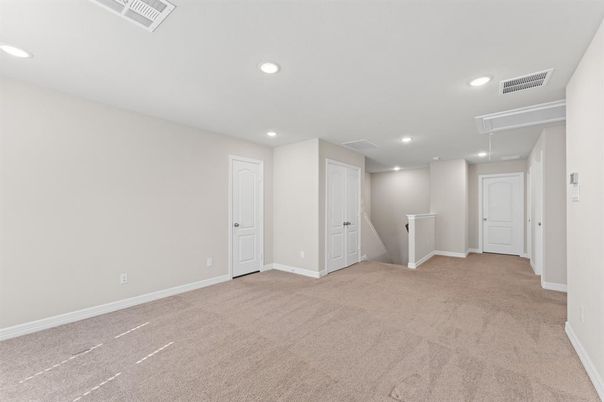 Empty room, Interior, Recessed Lighting