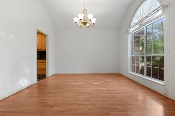 Chandelier, Empty room, Interior, Wood Texture Flooring