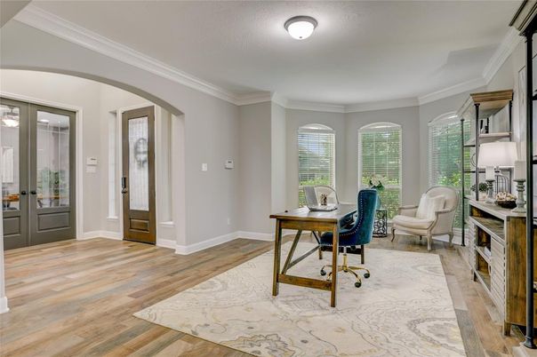 Home Office, Interior, Wood Texture Flooring