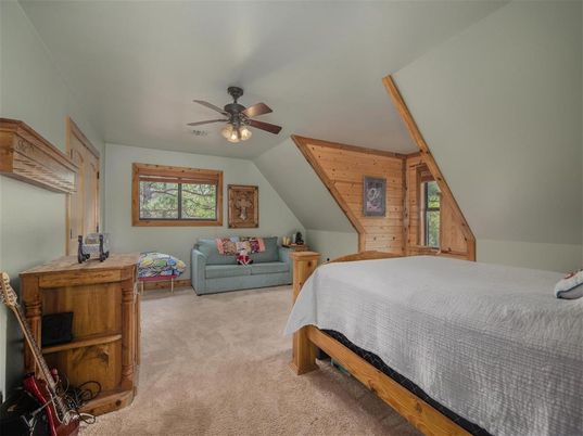 Bedroom, Interior, Wooden Walls