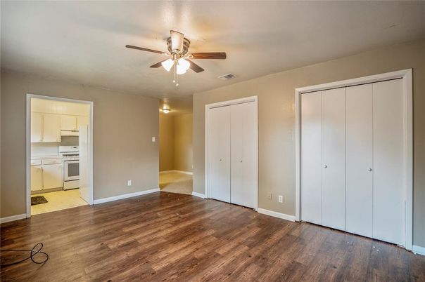 Empty room, Interior, Kitchen, Wood Texture Flooring