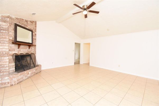 Empty room, Fireplace, Interior