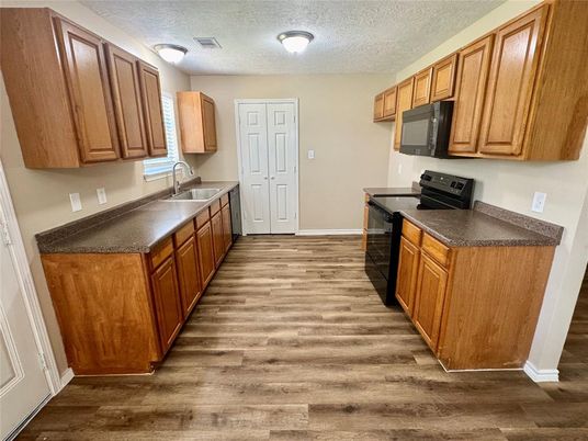 Interior, Kitchen, Wood Texture Flooring