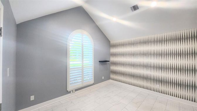 Empty room, Interior, Marble, Recessed Lighting