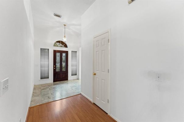 Interior, Marble, Pendant Lights, Wood Texture Flooring