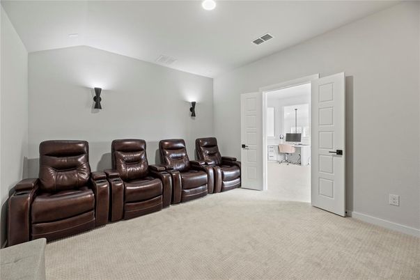 Home Theatre Room, Interior, Recessed Lighting, Theatre Room