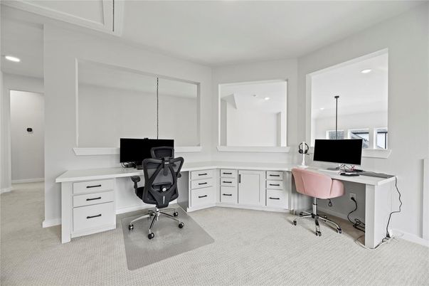 Home Office, Interior, Recessed Lighting
