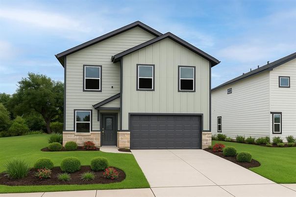 Attached, Exterior, Facade, Farmhouse