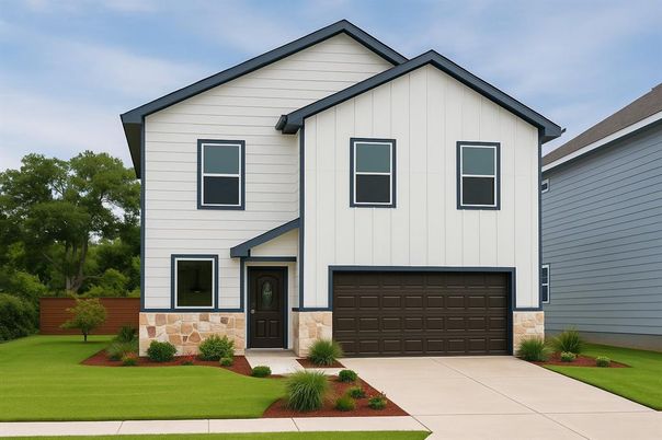 Attached, Exterior, Facade, Farmhouse