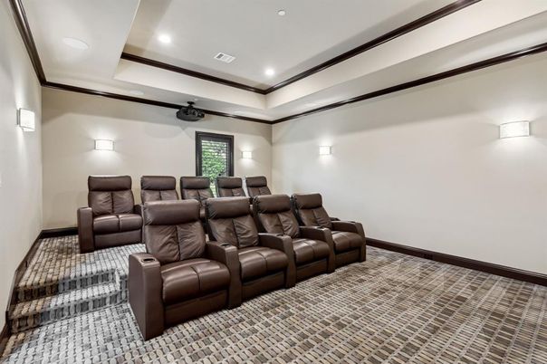 Home Theatre Room, Interior, Recessed Lighting, Theatre Room