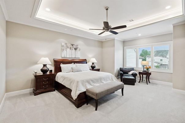 Bedroom, Interior, Recessed Lighting