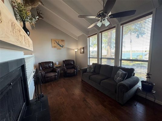 Fireplace, Interior, Living room, Water, Wood Texture Flooring