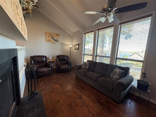 Fireplace, Interior, Living room, Wood Texture Flooring