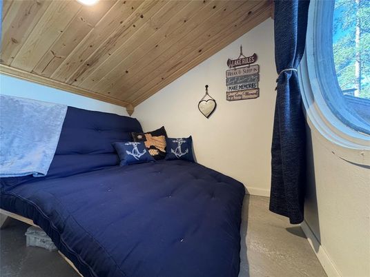 Bedroom, Interior, Wooden Ceilings