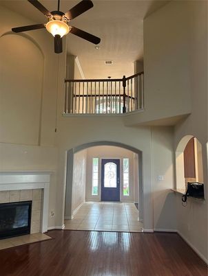 Fireplace, Interior, Wood Texture Flooring