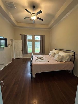 Bedroom, Interior, Wood Texture Flooring