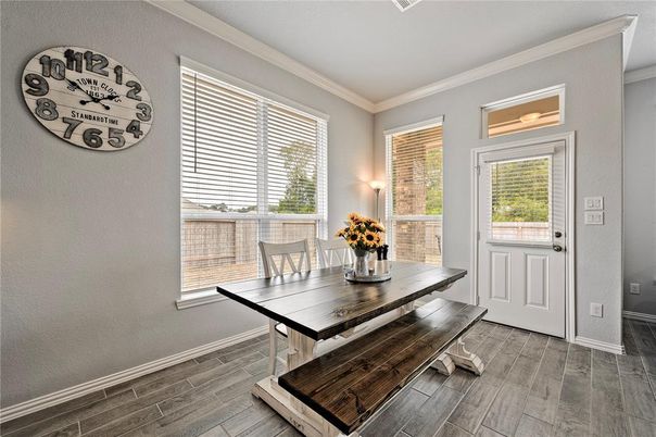Dining room, Interior, Wood Texture Flooring
