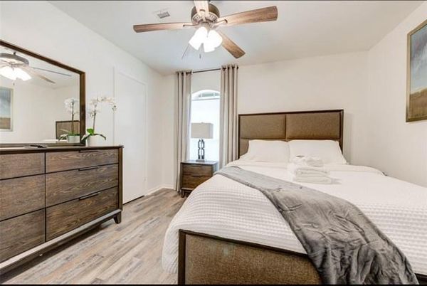 Bedroom, Interior, Wood Texture Flooring