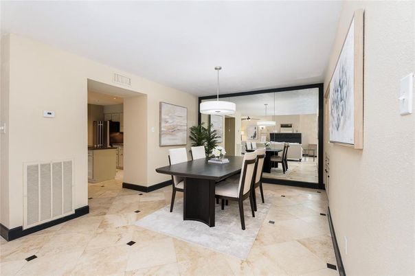 Dining room, Interior, Kitchen, Pendant Lights, Recessed Lighting