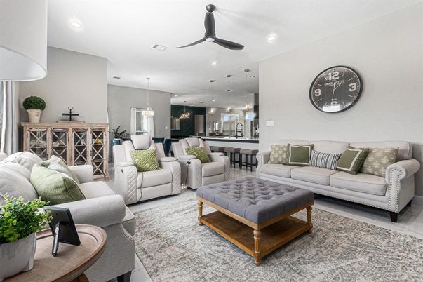 Dining room, Interior, Kitchen, Living room, Pendant Lights, Recessed Lighting