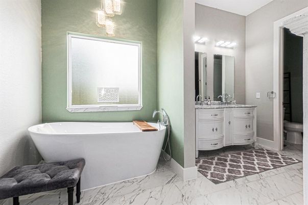 Bathroom, Free Standing Baths, Interior, Marble