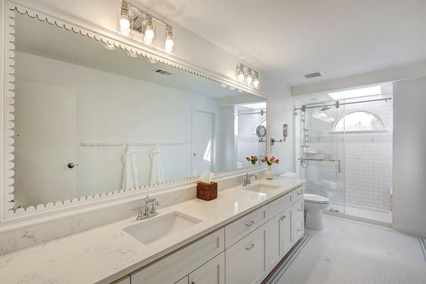Bathroom, Dual Sink Vanities, Glass Shower, Interior