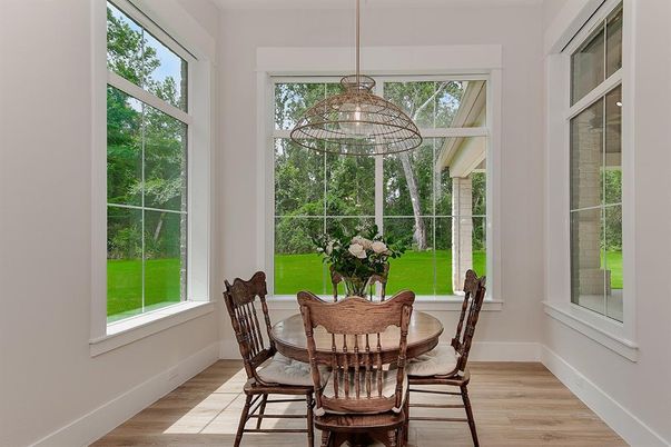 Chandelier, Dining room, Interior, Pendant Lights, Wood Texture Flooring