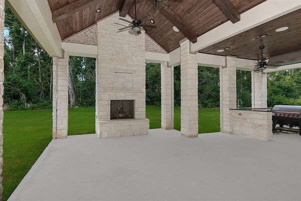 Backyard, Exterior, Fireplace