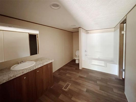 Bathroom, Interior, Wood Texture Flooring