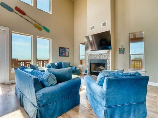 Fireplace, Interior, Living room, Water, Wood Texture Flooring